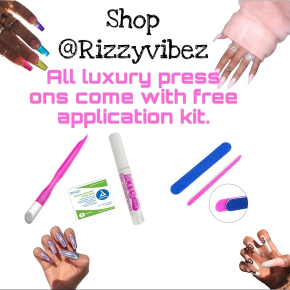 Jelly press on nails glitter - Picture 2 of 5